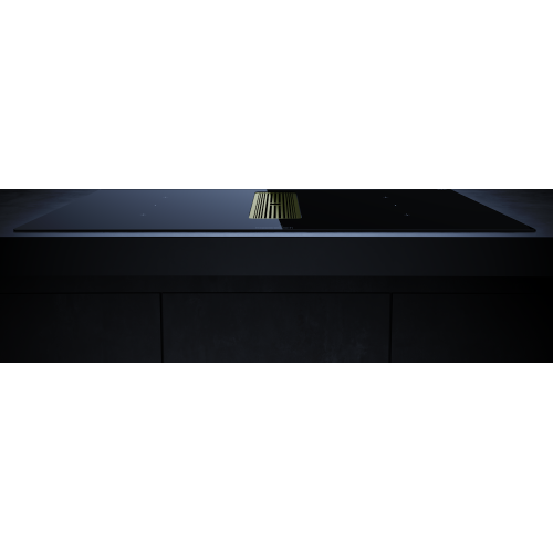 Индукционная варочная панель с вытяжкой Kuppersbusch KMI 8350.0 SR Gold