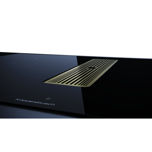 Индукционная варочная панель с вытяжкой Kuppersbusch KMI 8350.0 SR Gold