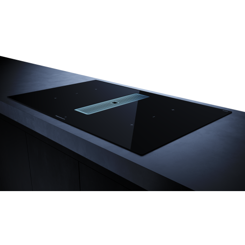 Индукционная варочная панель с вытяжкой Kuppersbusch KMI 8350.0 SR Stainless steel