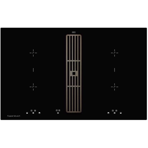 Индукционная варочная панель с вытяжкой Kuppersbusch KMI 8500.0 SR Black Chrome