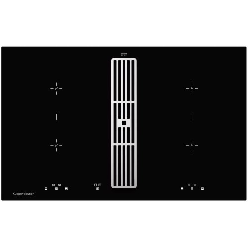 Индукционная варочная панель с вытяжкой Kuppersbusch KMI 8500.0 SR Silver Chrome
