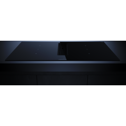 Индукционная варочная панель с вытяжкой Kuppersbusch KMI 9350.0 SR Black Chrome