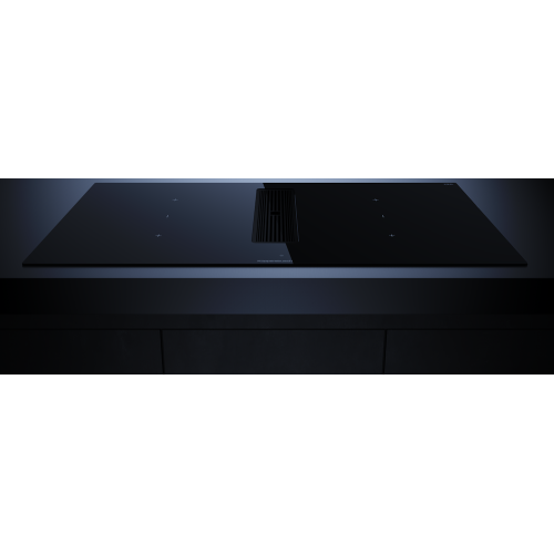 Индукционная варочная панель с вытяжкой Kuppersbusch KMI 9350.0 SR Black Chrome