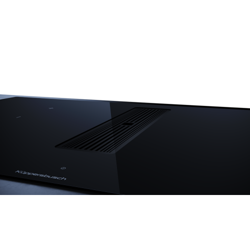 Индукционная варочная панель с вытяжкой Kuppersbusch KMI 9350.0 SR Black Chrome