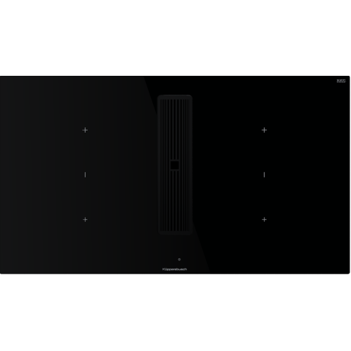 Индукционная варочная панель с вытяжкой Kuppersbusch KMI 9350.0 SR Black Velvet