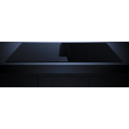 Индукционная варочная панель с вытяжкой Kuppersbusch KMI 9350.0 SR Black Velvet