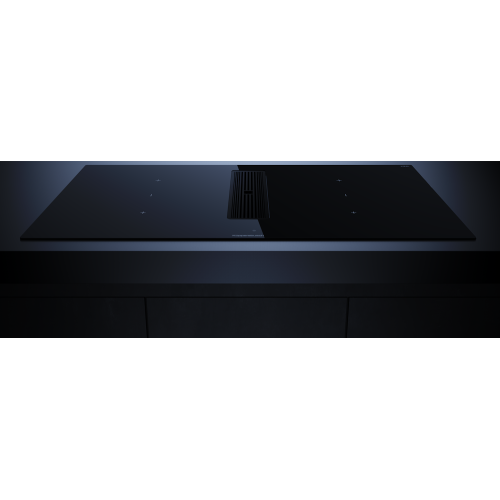 Индукционная варочная панель с вытяжкой Kuppersbusch KMI 9350.0 SR Black Velvet