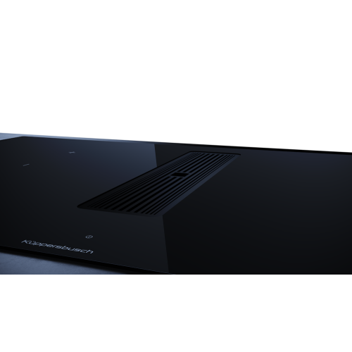 Индукционная варочная панель с вытяжкой Kuppersbusch KMI 9350.0 SR Black Velvet