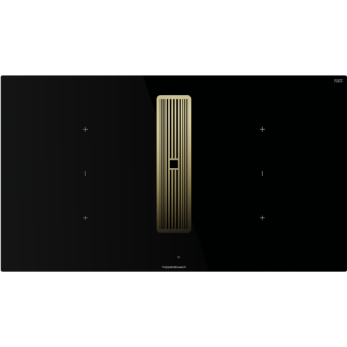 Индукционная варочная панель с вытяжкой Kuppersbusch KMI 9350.0 SR Gold
