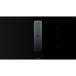 Индукционная варочная панель с вытяжкой Kuppersbusch KMI 9350.0 SR Silver Chrome