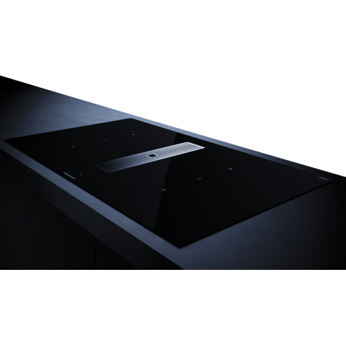 Индукционная варочная панель с вытяжкой Kuppersbusch KMI 9350.0 SR Silver Chrome