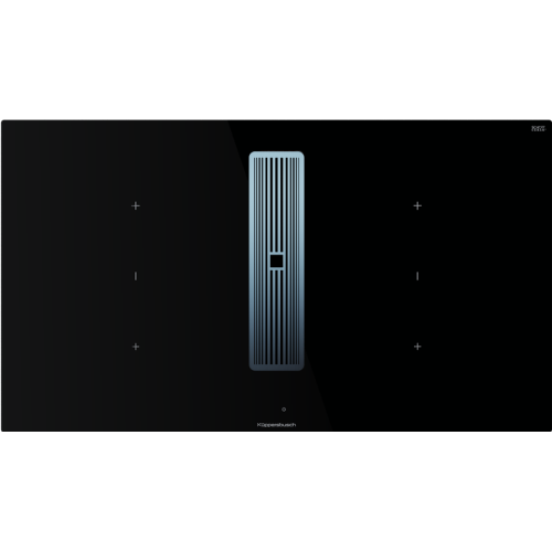 Индукционная варочная панель с вытяжкой Kuppersbusch KMI 9350.0 SR Stainless steel
