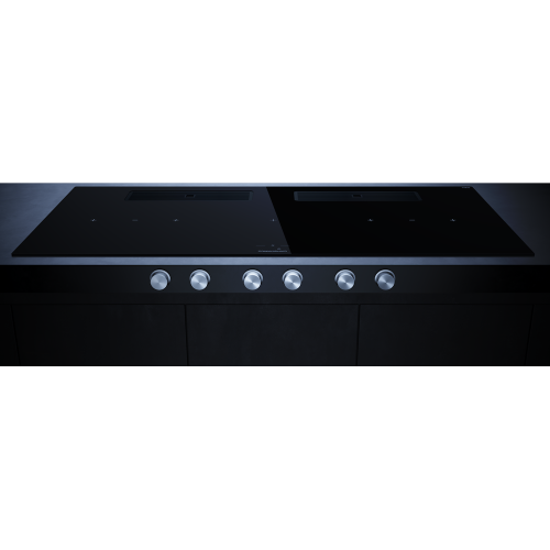 Индукционная варочная поверхность с вытяжкой Kuppersbusch KMI 12850.0 SR-E Black Velvet