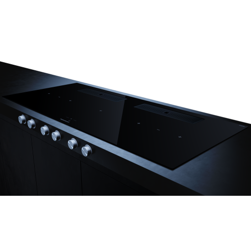 Индукционная варочная поверхность с вытяжкой Kuppersbusch KMI 12850.0 SR-E Black Velvet