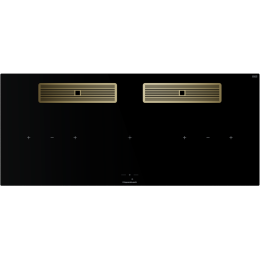 Индукционная варочная поверхность с вытяжкой Kuppersbusch KMI 12850.0 SR-E Gold