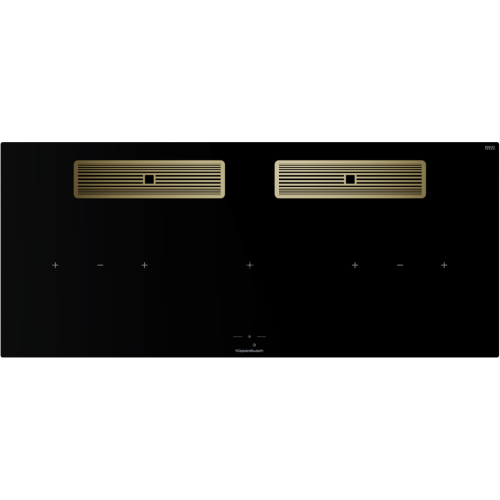 Индукционная варочная поверхность с вытяжкой Kuppersbusch KMI 12850.0 SR-E Gold