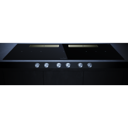 Индукционная варочная поверхность с вытяжкой Kuppersbusch KMI 12850.0 SR-E Gold