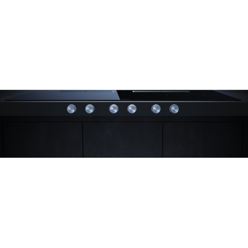 Индукционная варочная поверхность с вытяжкой Kuppersbusch KMI 12850.0 SR-E Stainless steel