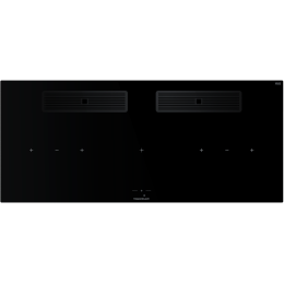 Индукционная варочная поверхность с вытяжкой Kuppersbusch KMI 12850.0 SR-S Black Chrome