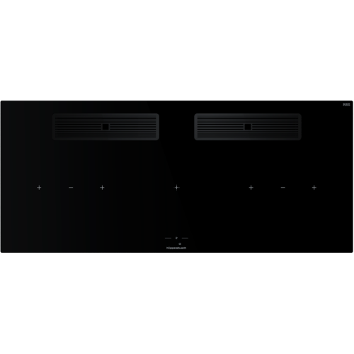 Индукционная варочная поверхность с вытяжкой Kuppersbusch KMI 12850.0 SR-S Black Chrome