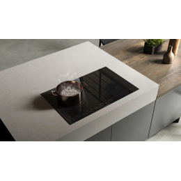 Индукционная варочная поверхность с вытяжкой Kuppersbusch KMI 12850.0 SR-S Black Chrome