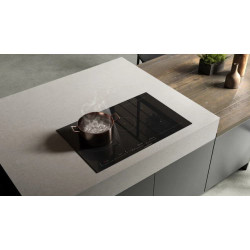 Индукционная варочная поверхность с вытяжкой Kuppersbusch KMI 12850.0 SR-S Black Chrome