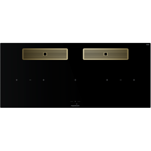 Индукционная варочная поверхность с вытяжкой Kuppersbusch KMI 12850.0 SR-S Gold