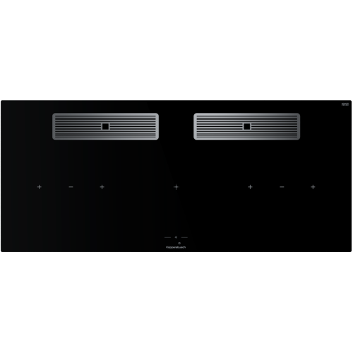 Индукционная варочная поверхность с вытяжкой Kuppersbusch KMI 12850.0 SR-S Silver Chrome