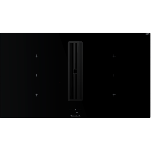 Индукционная варочная поверхность с вытяжкой Kuppersbusch KMI 9850.1 SR-E Black Chrome