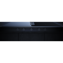 Индукционная варочная поверхность с вытяжкой Kuppersbusch KMI 9850.1 SR-E Black Chrome