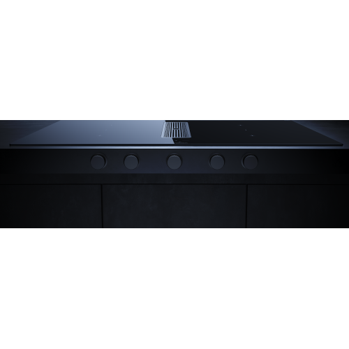 Индукционная варочная поверхность с вытяжкой Kuppersbusch KMI 9850.1 SR-E Black Velvet