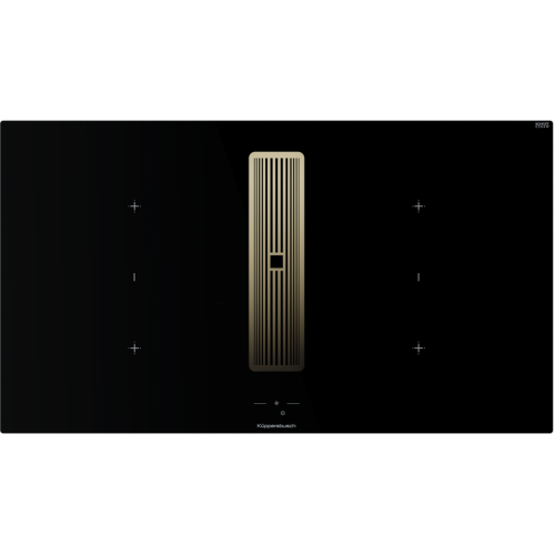 Индукционная варочная поверхность с вытяжкой Kuppersbusch KMI 9850.1 SR-E Gold