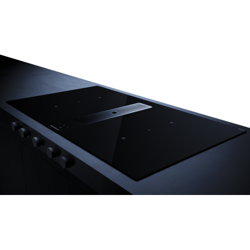 Индукционная варочная поверхность с вытяжкой Kuppersbusch KMI 9850.1 SR-E Gold