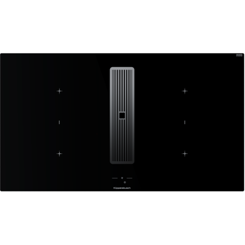 Индукционная варочная поверхность с вытяжкой Kuppersbusch KMI 9850.1 SR-E Silver Chrome