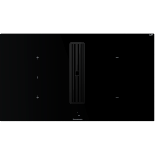 Индукционная варочная поверхность с вытяжкой Kuppersbusch KMI 9850.1 SR-S Black Chrome