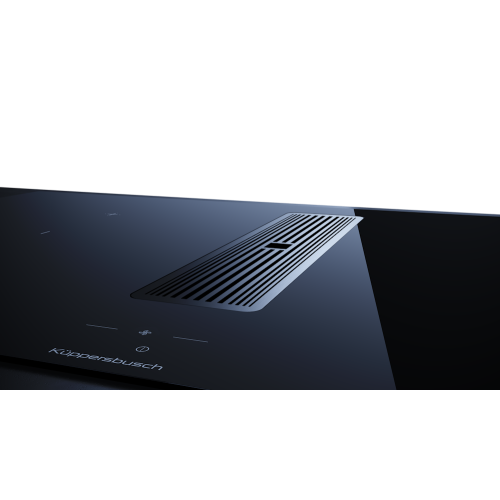 Индукционная варочная поверхность с вытяжкой Kuppersbusch KMI 9850.1 SR-S Black Chrome