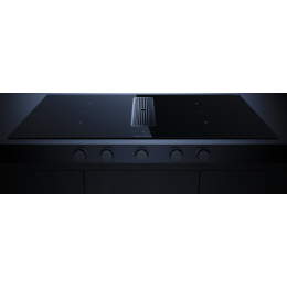 Индукционная варочная поверхность с вытяжкой Kuppersbusch KMI 9850.1 SR-S Silver Chrome