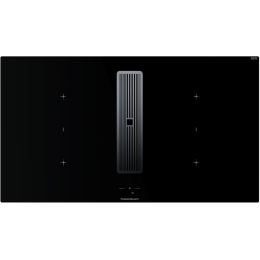 Индукционная варочная поверхность с вытяжкой Kuppersbusch с чёрными ручками KMI 9850.1 SR-S Stainless steel