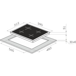 Электрическая варочная панель MAUNFELD EEHS.64.4S