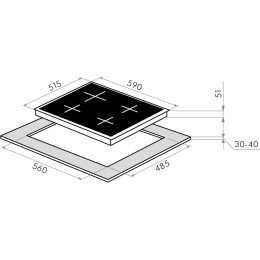 Газовая варочная панель MAUNFELD EGHE.64.63CB.R/G