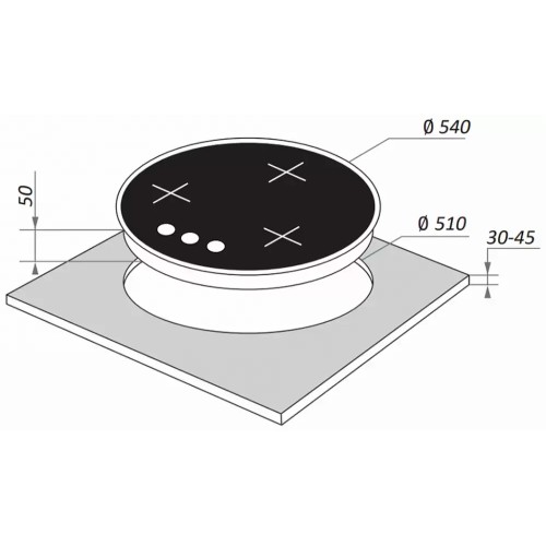 Газовая варочная панель MAUNFELD EGHG.43.23CB\G