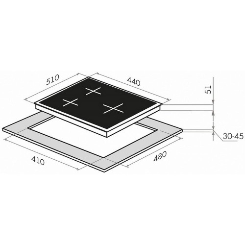 Газовая варочная панель MAUNFELD EGHG.43.33CB2\G