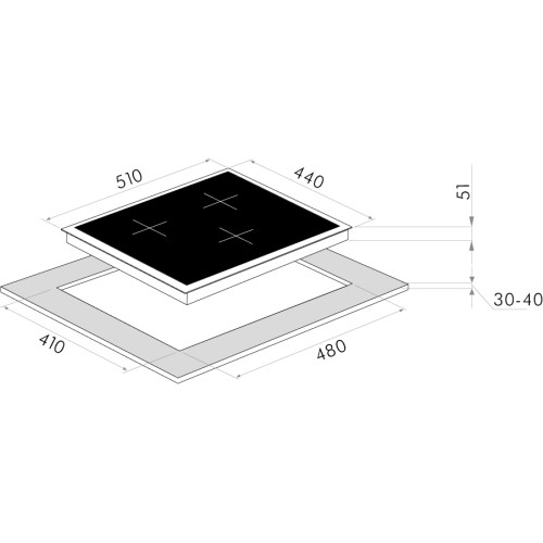 Газовая варочная панель MAUNFELD EGHG.43.33CBG.R/G