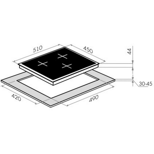 Индукционная варочная панель MAUNFELD EVI.453-WH