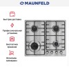 Газовая варочная панель MAUNFELD EGHS.64.3STS-ES/G