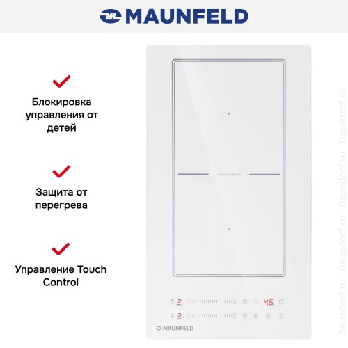 Индукционная варочная панель Maunfeld CVI292S2BWH