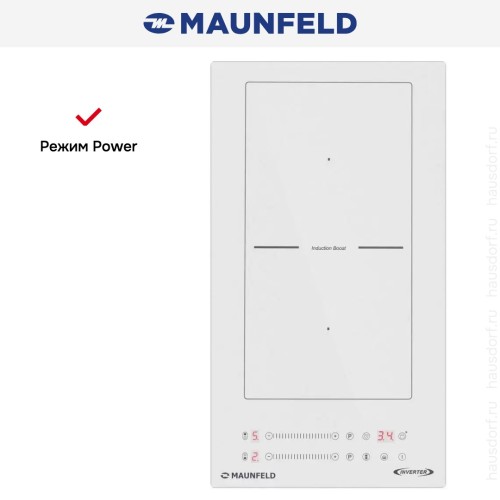 Индукционная варочная панель Maunfeld CVI292S2BWH Inverter