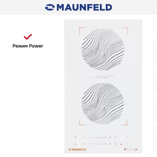 Индукционная варочная панель Maunfeld CVI292S2BWHF Inverter
