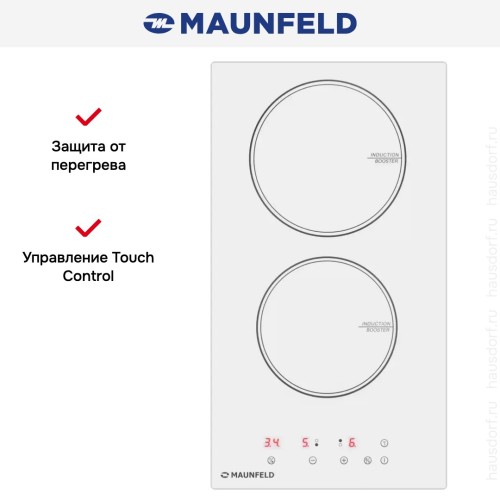 Индукционная варочная панель Maunfeld CVI292WH