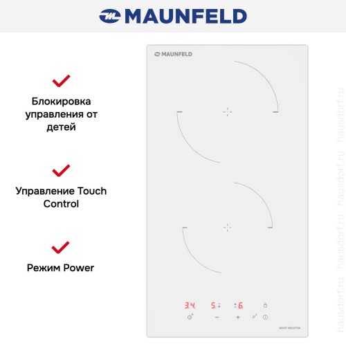 Индукционная варочная панель Maunfeld CVI302EXWH
